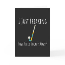 Funny Field Hockey Cards Team Player Sports