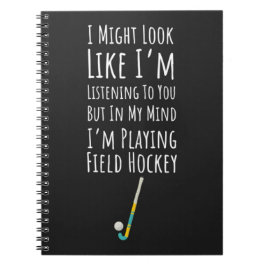 Funny Field Hockey Gaben Player Team Sprichwort Sp Notizblock