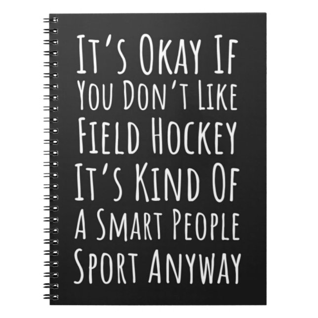 Funny Field Hockey - Geschenke Sport Player Team L Notizblock (Vorderseite)