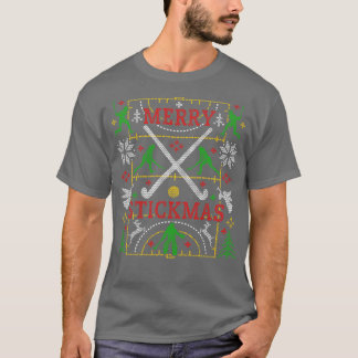Funny Field Hockey Ugg Weihnachts Sweater Party Me T-Shirt