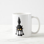 Funny Fierce Black Cat Cartoon Kaffeetasse<br><div class="desc">Funny and Fierce Black Cat Cartoon ready to Attack!</div>