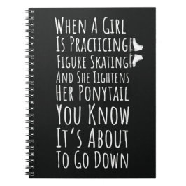 Funny Figure Skating Gifts For Girls Women For Her Notizblock