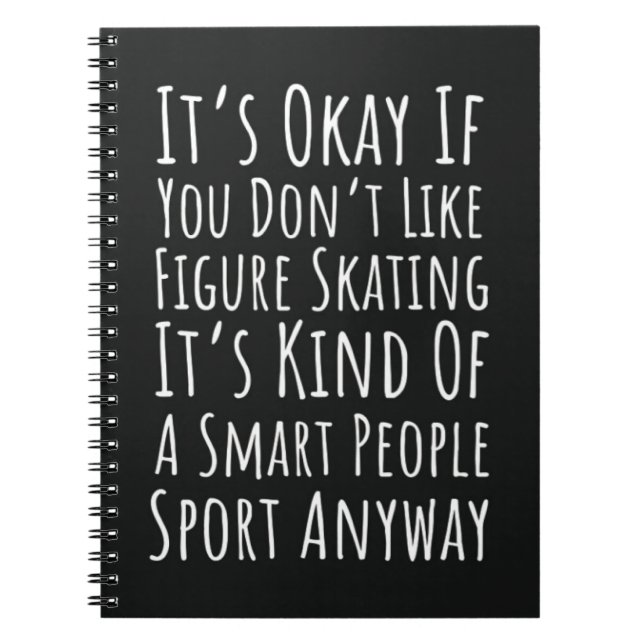 Funny Figure Skating Gifts Winter Sports Skater Notizblock (Vorderseite)