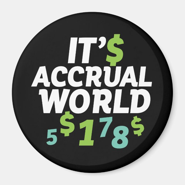 Funny Finance Accountant Office Es ist eine anorma Magnet (Vorne)