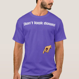 Funny Finger Circle Game Spaß Blick hinunter T-Shirt