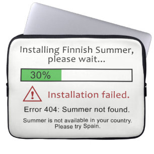 Funny Finnish Summer Laptop-Ärmel Laptopschutzhülle