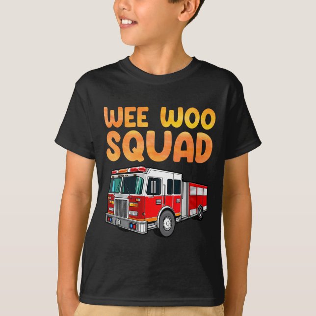Funny Firefighter Art For Kids Men Women Fireman F T-Shirt (Vorderseite)