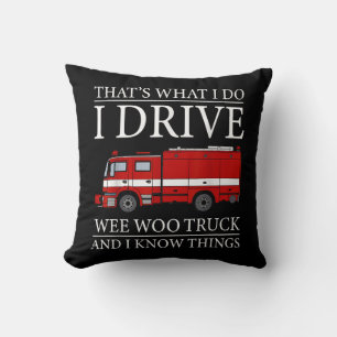 Funny Firefighter Das ist, was ich treibe Wee Woo Kissen