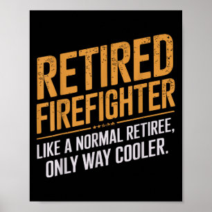 Funny Firefighter Kunst für Männer Frauen Fireman Poster