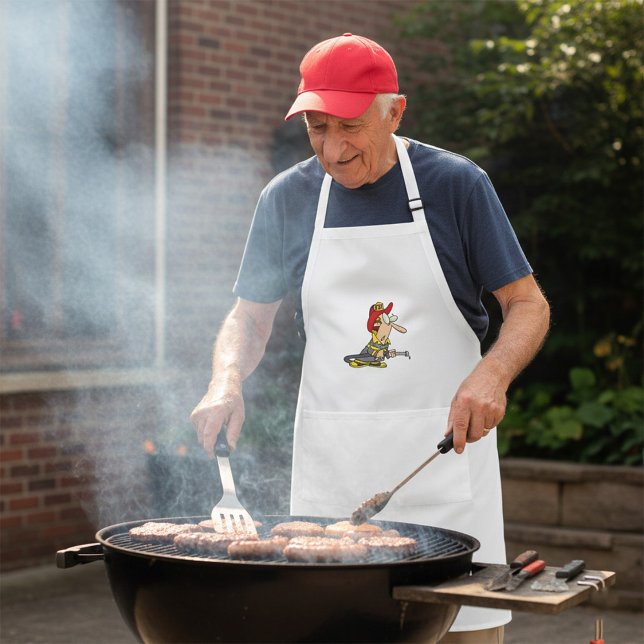 Funny Firefighter mit Hose Emergency Responder Schürze (Von Creator hochgeladen)