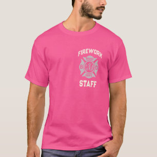 Funny FIREWORK STAFF 4. Juli Pyro Squad Sicherheit T-Shirt