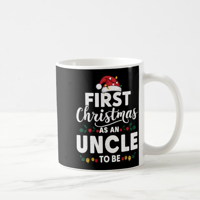 Funny First Christmas As An Uncle To Be New Uncle  Kaffeetasse (Rechts)
