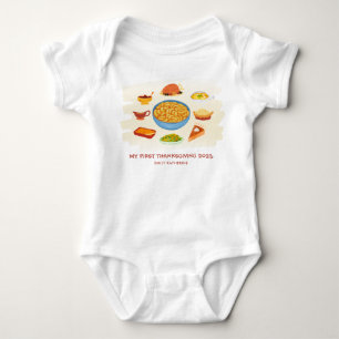 Funny First Erntedank Food Personalisiert Baby Strampler