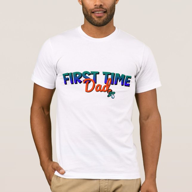 Funny First Vater T-Shirt (Vorderseite)