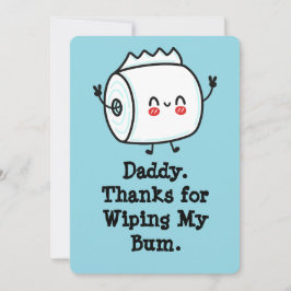 Funny First Vatertag Card vom Baby Einladung