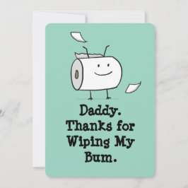 Funny First Vatertag Card vom Baby Einladung