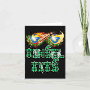 Funny First Xmas als Momma Tinsel Volleyball Mama Karte