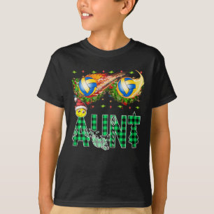Funny First Xmas als Tante Cool Tinsel Volleyball T-Shirt