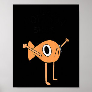Funny Fish Le Poisson Steve für Kinder Frauen Poster