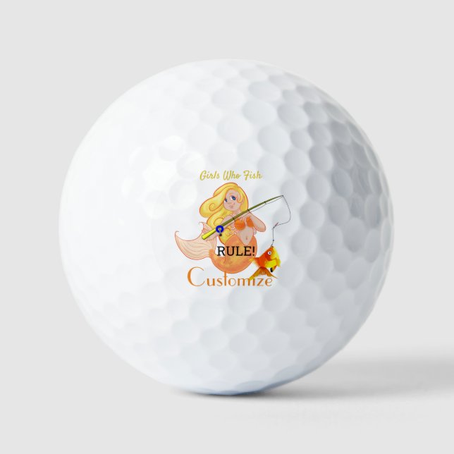 Funny Fish Meerjungfrau Girl Thunder_Cove Golfball (Vorderseite)