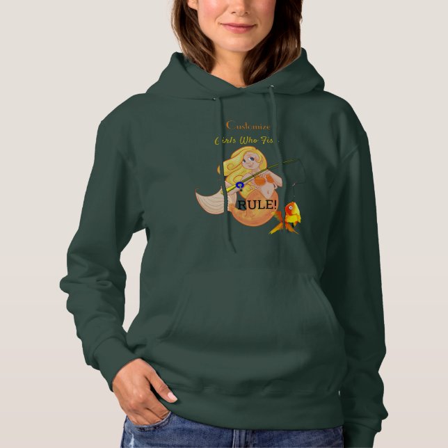 Funny Fish Meerjungfrau Girl Thunder_Cove Hoodie (Vorderseite)