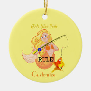 Funny Fish Meerjungfrau Girl Thunder_Cove Keramik Ornament