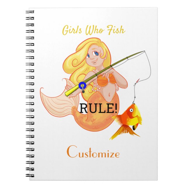 Funny Fish Meerjungfrau Girl Thunder_Cove Notizblock (Vorderseite)