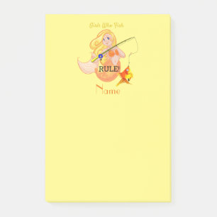 Funny Fish Meerjungfrau Girl Thunder_Cove   Post-it Klebezettel