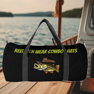 Funny Fish mit Cowboy Hat- Duffle Bag