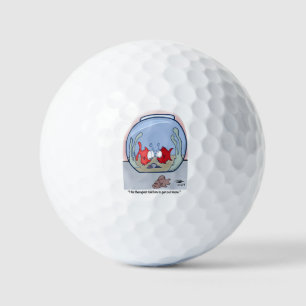Funny Fish Story Golfball