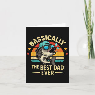 Funny Fisherman Best Vater Ever B Fishing Fathers  Karte