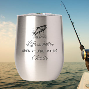 Funny Fisherman Geschenk, Fisch Zitat Personalisie