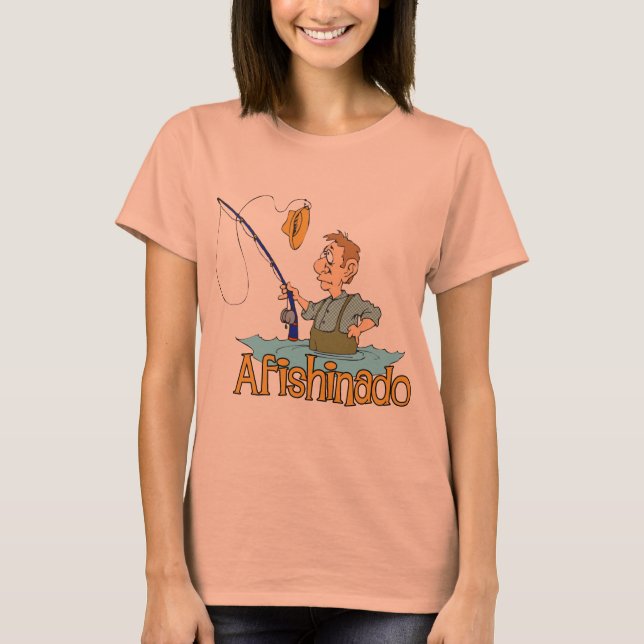 Funny Fishing Afishinado T-Shirt (Vorderseite)