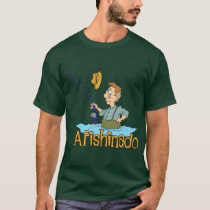 Funny Fishing Afishinado T-Shirt
