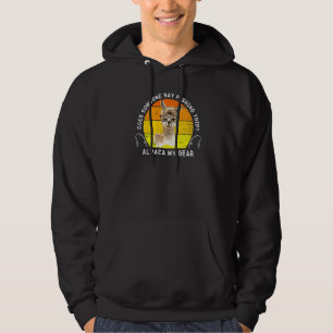 Funny Fishing Alpaca My Gear Fisherman Pun Angler Hoodie