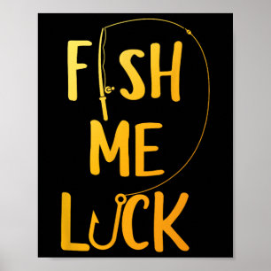 Funny Fishing Art for Men Boys Kids Fisherman Boat Poster