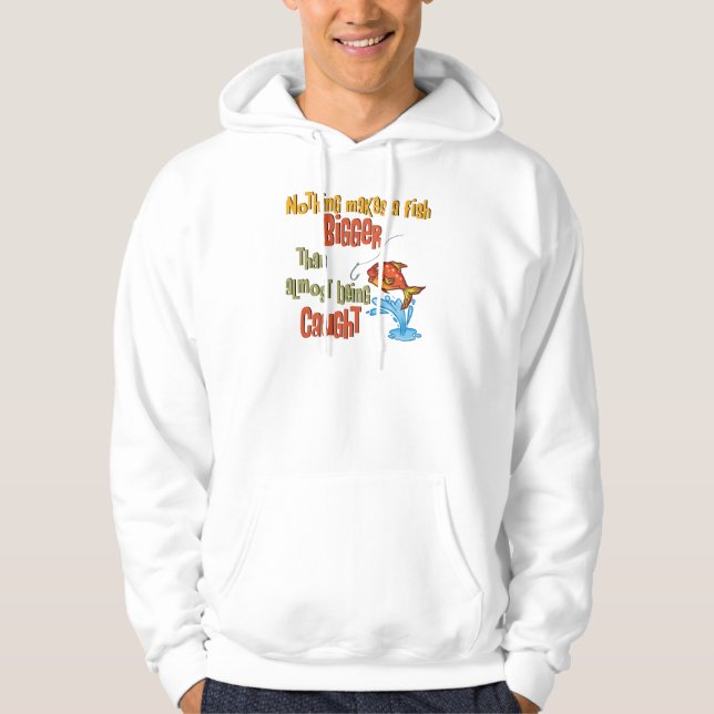 Funny Fishing - Beinahe gefangen Hoodie (Vorderseite)