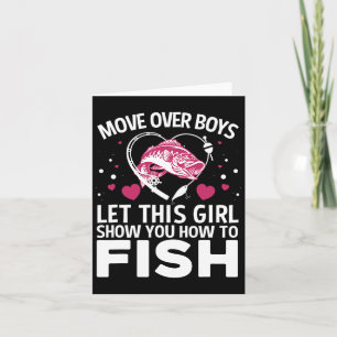 Funny Fishing Design für Mädchen Frauen Fisch Karte