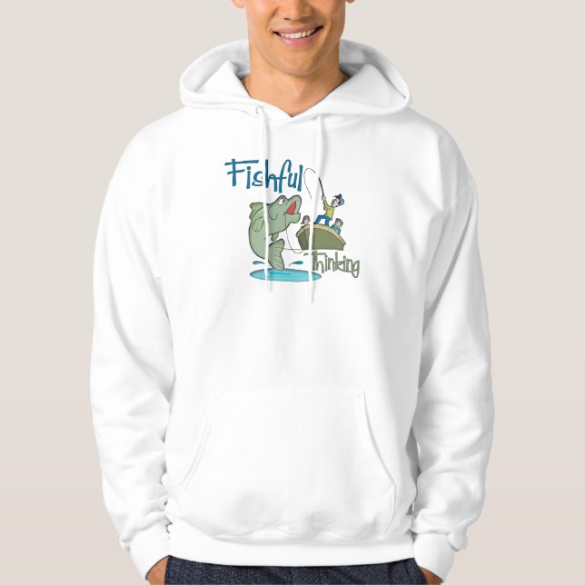 Funny Fishing - Fishful Thinking Hoodie (Vorderseite)