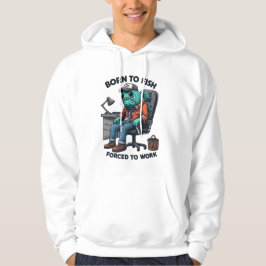 Funny Fishing Forced to Work Hoodie