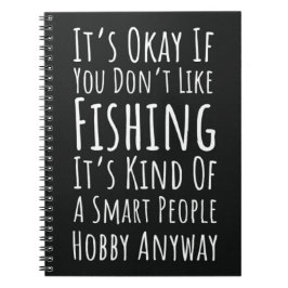 Funny Fishing Gag Gifts Fisherman Humor Meme Notizblock