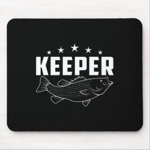 Funny Fishing Geoeper Keeper Mousepad