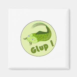 Funny Fishing Glup Magnet