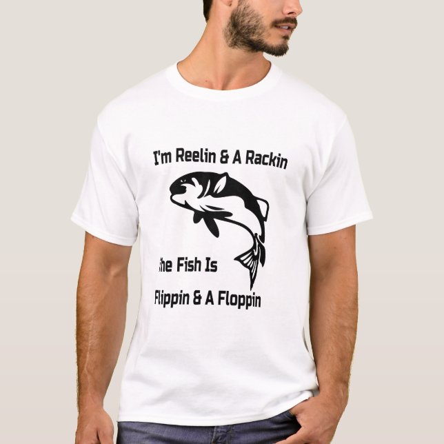 Funny Fishing Jingle T - Shirt (Vorderseite)