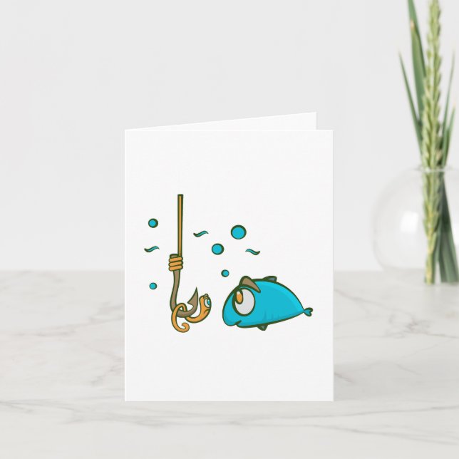 Funny Fishing Karte (Vorderseite)