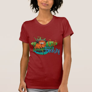 Funny Fishing - Katzenfischerei T-Shirt