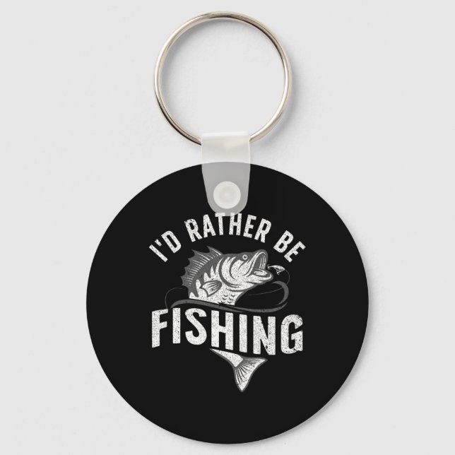 Funny Fishing Neuartiges Design für Männer Frauen  Schlüsselanhänger (Vorderseite)