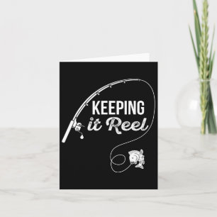 Funny Fishing Pole Behalt It Reel Joke Geschenk 1 Karte