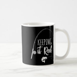 Funny Fishing Pole Behalte It Reel Joke Geschenk Kaffeetasse