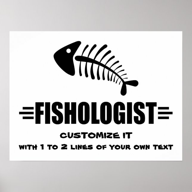 Funny Fishing Poster (Vorne)